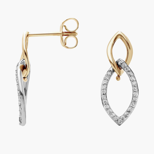 Pendiente de gota cultivado en laboratorio de corte redondo elegante para mujer, Diamante cultivado en laboratorio de plata 925, diseño colgante de moda, regalos de fiesta de boda - Product Image 6