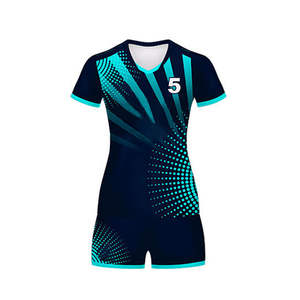 Conjuntos de uniformes de voleibol personalizados para hombres y mujeres, Camisetas estampadas a la moda, trajes de voleibol OEM - Product Image 4