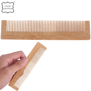 Peine de bambú biodegradable ecológico Peines de pelo de hotel desechables Peines de bambú de madera para el cabello - Product Image 5