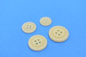 High Quality Eco-friendly Plastic <b>Button</b> Flat Back Biodegradable With Natural Color 18mm Resin <b>Button</b> for Garment and Clothes - Product Image 3