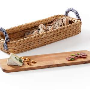 Meilleure vente conception personnalisée jacinthe d'eau tissée naturelle plateaux de service fabriqués en usine au Vietnam bambou matériel planche de bois usage domestique - Product Image 5