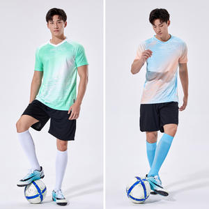 Nouvelle équipe de conception fabrication ensembles de maillots de football 100% polyester Top haute qualité personnalisé sublimation uniforme de football oem - Product Image 6