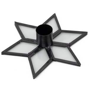 Nordic Minimalist Black Iron CandleHolder Tray Round Taper Candle Stick Base Antique Style <b>Pillar</b> Candle Stand Christmas & Event - Product Image 5