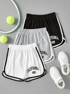 Femmes été nouvelle mode lettre Shorts décontractés rétro Stretch taille Chic femme pantalons courts shorts pour femmes shorts pour femmes - Product Image 5