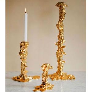 เชิงเทียนโลหะเชิงเทียนสำหรับให้แสงสว่างและชุดตกแต่งบ้านที่มีสไตล์สไตล์โบราณ - Product Image 3