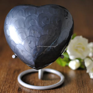 โกศบรรจุอัฐิรูปหัวใจ ขนาดกลาง สีมุก ทำด้วยมือ ทันสมัย เป็นมิตรกับสิ่งแวดล้อม ทนทาน ทำจากอะลูมิเนียม พร้อมฐาน สำหรับผู้ใหญ่ - Product Image 5