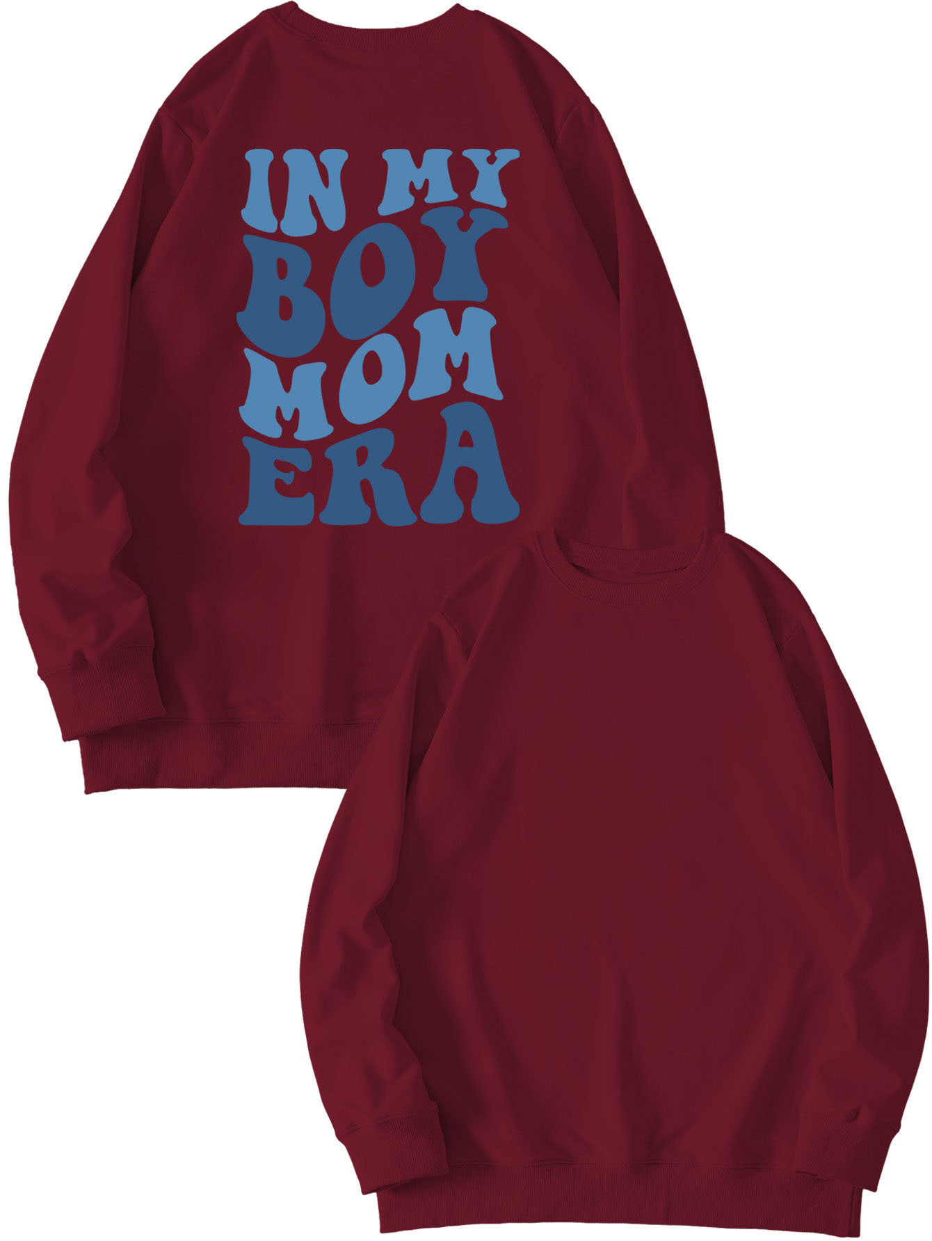 Olive green sweatshirt (black font) printed on the chest