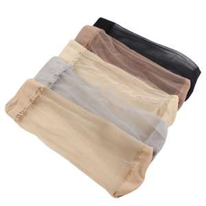 Chaussettes d'été respirantes en nylon élastique transparent Bling Bling Shinny Silk Short Ankle Socks - Product Image 2