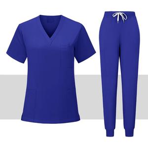 Uniformes de enfermera de algodón Spandex de alta calidad, uniformes de hospital para mujeres y hombres, uniformes médicos para médicos y enfermeras - Product Image 1