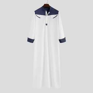 Thobe/Thawb fait à la main en coton Thobe/Thawb respirant hommes traditionnels mariage avec impression dessinée à la main - Product Image 4