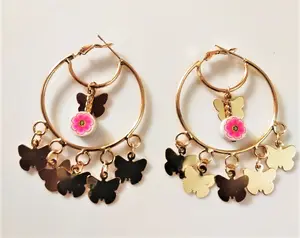 Pendientes de diamantes de imitación de corazón bohemio de último diseñador, superventas, colgante de borla Vintage, Pendientes colgantes, moda para mujer - Product Image 1