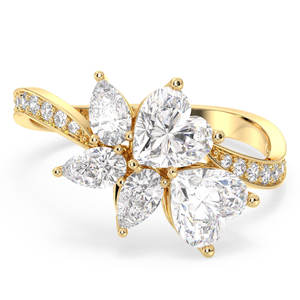 Anillos de compromiso de moissanita de 2,19 quilates de corte brillante REYES, joyería fina de boda de Plata de Ley 925 personalizada para mujer - Product Image 1