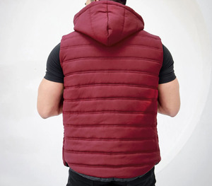 เสื้อแจ็คเก็ตฟลีซแบบไม่มีแขนสำหรับฤดูหนาว น้ำหนักเบา กันน้ำ อุ่นสบาย เหมาะสำหรับทุกเพศ มีฮู้ด โลโก้ด้านหน้า ซิป ปรับแต่งได้ พร้อมระบบทำความร้อน - Product Image 4