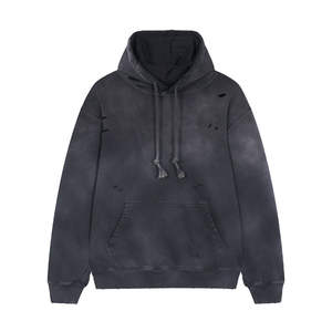 Ropa Urbana Vintage de Alta Calidad, Diseño Personalizado, Estilo Oversize, Efecto Desgastado por el Sol, para Hombre, 100% Algodón, ODM - Product Image 4