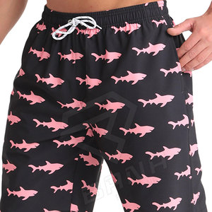 Short de plage à taille élastique personnalisé en maille pour la course à pied, la natation d'été, le confort, ceinture élastique, pour adultes - Product Image 2