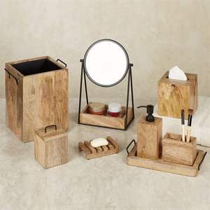 Juegos de accesorios de baño de madera más vendidos para decoración, juego de baño de lujo para uso doméstico o hotelero - Product Image 4