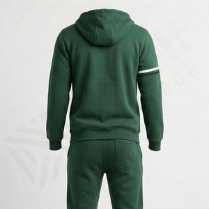 Ensemble de survêtement pour homme à capuche d'hiver en gros, jogging léger, couleur personnalisée, 100% coton respirant, tenue de sport de fitness - Product Image 2