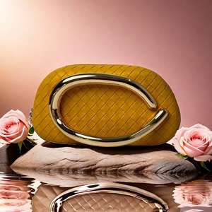 Bolsos de mano de cuero de alta calidad con estilo para mujer, decoración de diamantes, fiestas nocturnas personalizables, precio al por mayor - Product Image 6