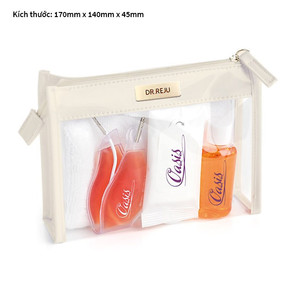 De Viet Nam Factory, bolsa de cosméticos de vinilo de PVC transportable multiusos con bolsas personalizadas para cosméticos y cremallera - Product Image 3