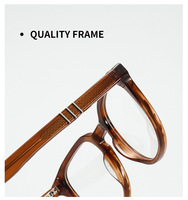 Monture de lunettes élégante et classique en acétate du fabricant, design imprimé tendance, lunettes universelles pour adultes, motif diamant pour hommes et femmes