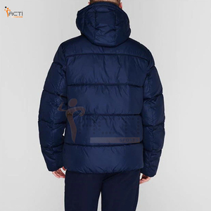 Nouveauté Veste bouffante à fermeture éclair pour hommes Veste bouffante à fermeture éclair pour hommes, coupe ajustée, marque privée pour adultes - Product Image 3
