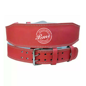 Cinturón de cuero de levantamiento de pesas unisex antideslizante con logotipo personalizado impreso con tamaños personalizados Color único Nuevo diseño de cuero de vaca - Product Image 1