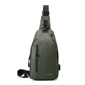 Sac à bandoulière pour homme, imperméable, sac à dos de poitrine, sac à dos léger, décontracté, pour les voyages, avec port USB - Product Image 5