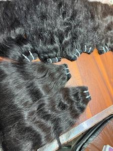 100% calidad Natural virgen templo indio Remy Extensiones de Cabello Humano Máquina doble trama rizado onda de agua profunda estilos Color - Product Image 3