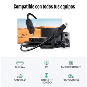 Câble à fibre optique Toslink de haute qualité 5M, câble torsadé S-Video en PVC pour alimentation, projecteur, caméra, moniteur HDTV - Product Image 6