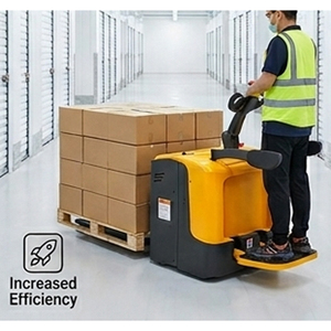 Chariot élévateur électrique compact de 2 tonnes, type piéton, 2000 kg, à batterie, pour la logistique en allées étroites - Product Image 5