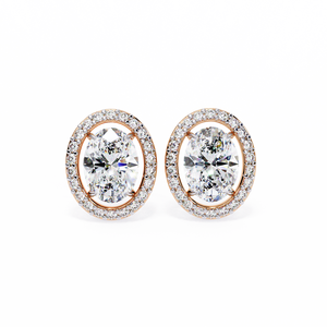 Boucles d'oreilles uniques en or 18 carats avec diamant de laboratoire, boucles d'oreilles de qualité supérieure - Product Image 2