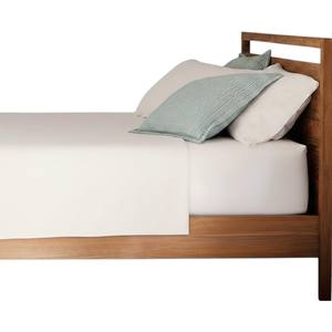 Moderna y Minimalista Estructura de Cama Doble de Madera de Teca Maciza con Acabado Natural de Lujo, Juego de Muebles de Dormitorio para Hotel, Villa y Hogar - Product Image 4