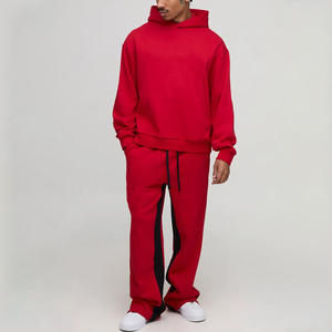 Conjunto deportivo para hombre, chándal personalizado con pantalones deportivos de tela transpirable y chaqueta con cremallera completa - Product Image 2