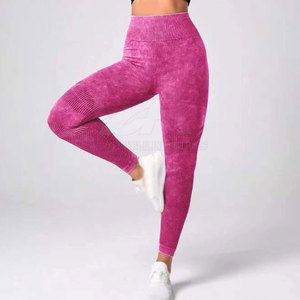 Pantalones de Yoga de Diseño Nuevo 2026 para Mujer, Cintura Alta, Largos, con Efecto Fruncido en la Espalda, Leggings de Yoga sin Costuras, Pantalones de Gimnasio Largos - Product Image 3