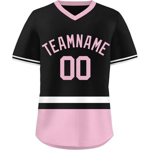 Fabricant de maillots de baseball à col en V personnalisés chemises de softball en tissu maillé pour équipes et clubs vêtements de sport en vrac - Product Image 6