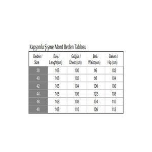 Chaqueta Inflable Negra con Capucha 6155, Gabardina Larga - Product Image 5