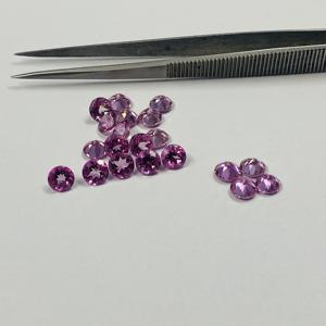 Calidad súper fina grado AAA calibrado 8mm Topacio Rosa corte brillante redondo hecho a mano piedras preciosas sueltas naturales semipreciosas India - Product Image 2