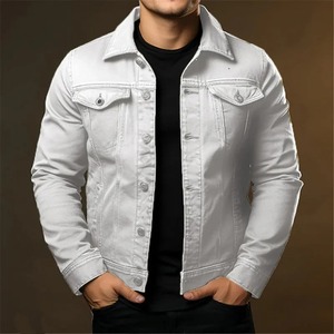 100% coton biologique Denim hommes vestes Premium casual vente en gros veste pour hommes élégant lavé jean homme vestes - Product Image 6