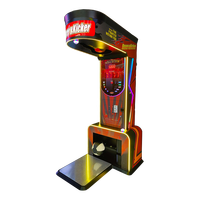 Machine de boxe arcade Iron Arcade avec interface en anglais, fonctionne à pièces, gagnez des billets chanceux à chaque coup, test de force