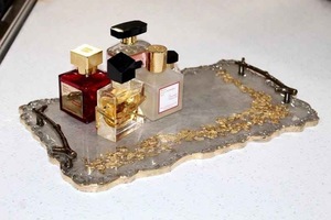 Plateau décoratif en résine de haute qualité, rectangulaire, disponible en plusieurs couleurs, pour la décoration intérieure - Product Image 5