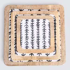 Nouvelle arrivée Décoration de Noël Plateau de service en bois au design classique pour hôtel, restaurants et cuisine à domicile - Product Image 3