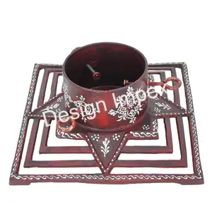 Support d'arbre de noël artisanat en métal support d'arbre de pin Antique Base antidérapante support d'arbre en métal accessoires de décoration de la maison - Product Image 1