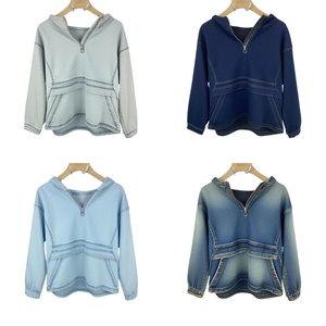 Nouveau sweat à capuche surdimensionné en denim de mode d'hiver pour hommes et femmes pull vêtements lourds sweats à capuche pour hommes - Product Image 1