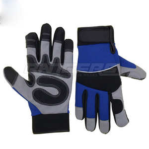 Fire Resistant <b>Gloves</b> Cow Split Leather Padded Palm Anti Slip Protective Mechanic <b>Gloves</b> Custom Logo Wholesale Work <b>Gloves</b> - Product Image 1