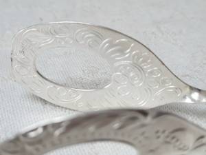 Designer Roti <b>Tong</b> Iron metal Silver Color Plated Finished Perfect for Kitchen Dining Home Cooking Utensils and Food Buffet Use - Product Image 6