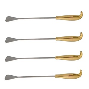 Juego de Disectores Quirúrgicos de 33 cm, Mango Espatulado de Acero Inoxidable, Dorado, Instrumento Manual de Cirugía General, Clase I, Certificado CE - Product Image 6