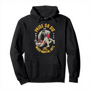 Sudadera con Capucha Premium para Fanáticos de las Artes Marciales Mixtas (MMA) y Jiu-Jitsu Brasileño (BJJ), para Entusiastas de las Luchas de Golpes y Agarres, con Logotipo Personalizado en Color, Transpirable, de Algodón - Product Image 1