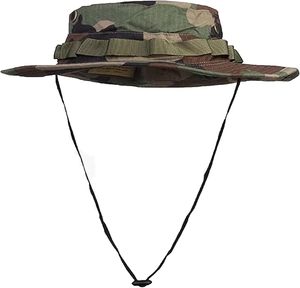 Sombrero Táctico de Caza de Patos Personalizado, Estilo Safari, de Lona con Camuflaje, Ala Ancha y Paneles de Malla Transpirable para Caza de Aves Acuáticas, Senderismo, Pesca, Camping y Viajes - Product Image 2