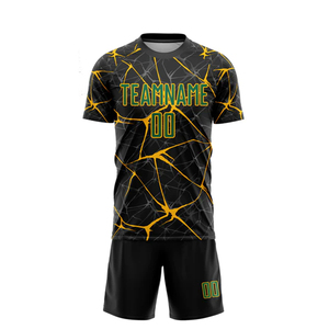 Uniformes de sublimation de qualité supérieure pour adultes en tissu 100% polyester, vêtements de sport, ensembles d'uniformes de football, service OEM - Product Image 1