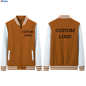 Chaqueta Universitaria para Hombre de Talla Grande, de Moda, con Forro Acolchado, Cuello Alto, Parches de Chenilla Personalizados, Resistente al Viento - Product Image 3